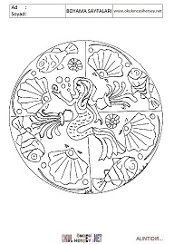 Mandala boyama sayfaları